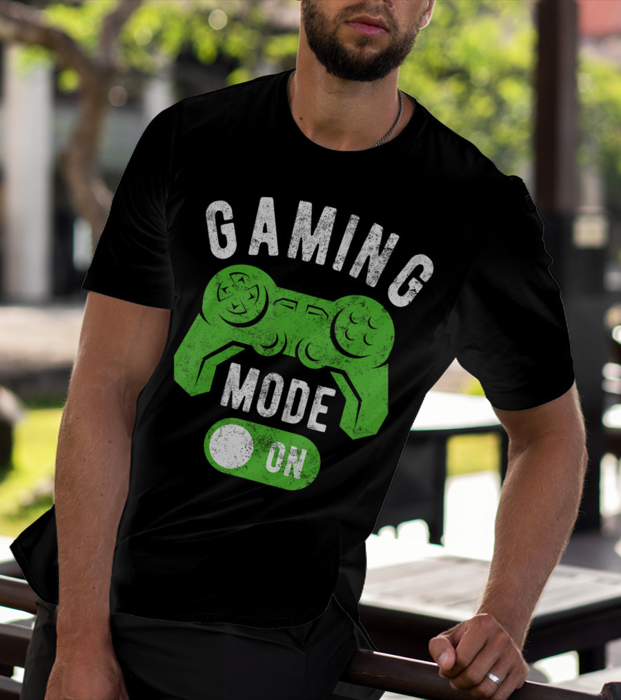 Gaming Mode On Gamer Life Cool Gamer Controller T-Shirt