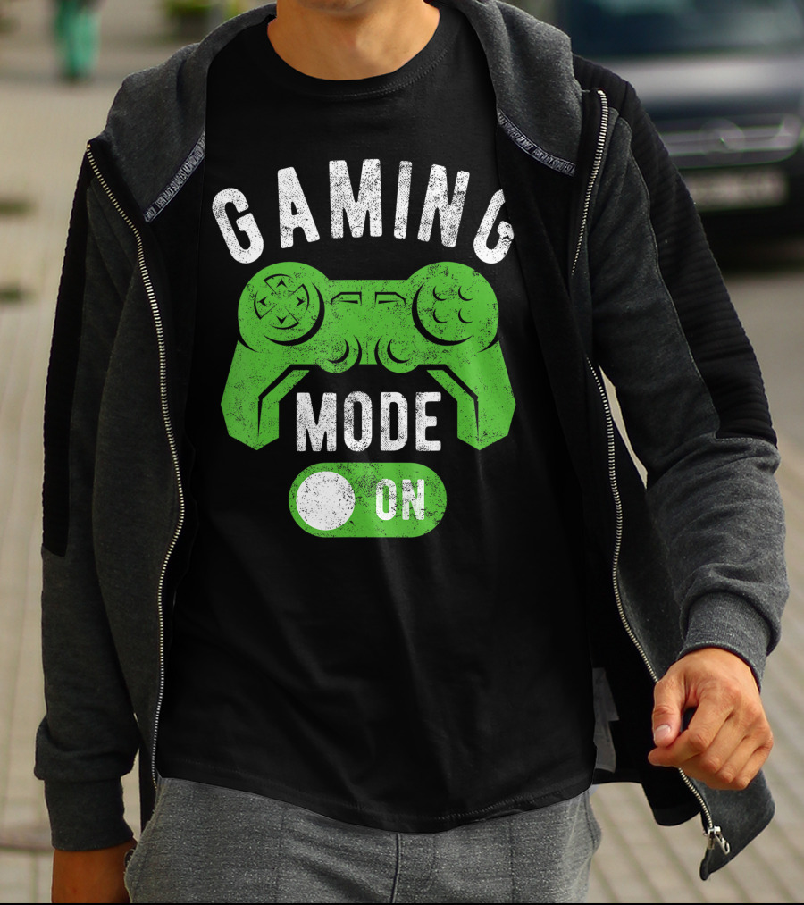 Gaming Mode On Gamer Life Cool Gamer Controller T-Shirt