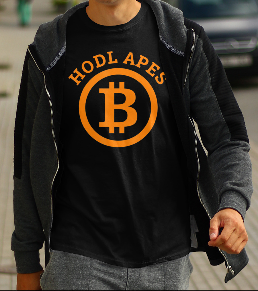 Hodl Apes Bitcoin Crypto Millionaire Plan Freedom Iconic T-Shirt