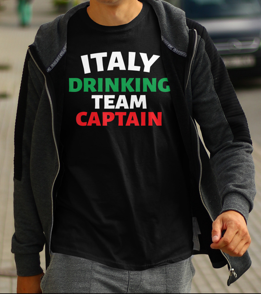 Italy Drinking Team Captain Italia T-Shirt