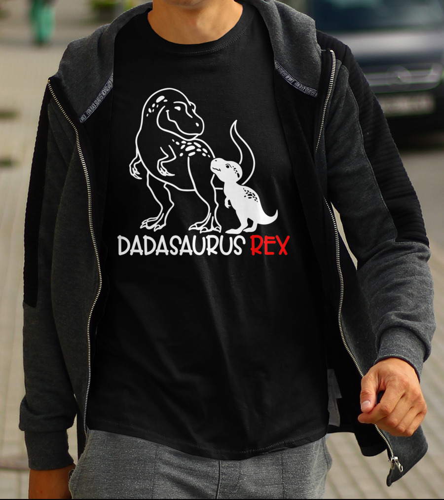 Dadasaurus Rex Papa Saurus Daddy T-Rex Dinosaur Father's Day T-Shirt