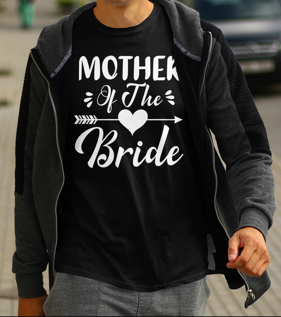 Mother Of The Bride Heart And Arrow Matching Bridal Party T-Shirt