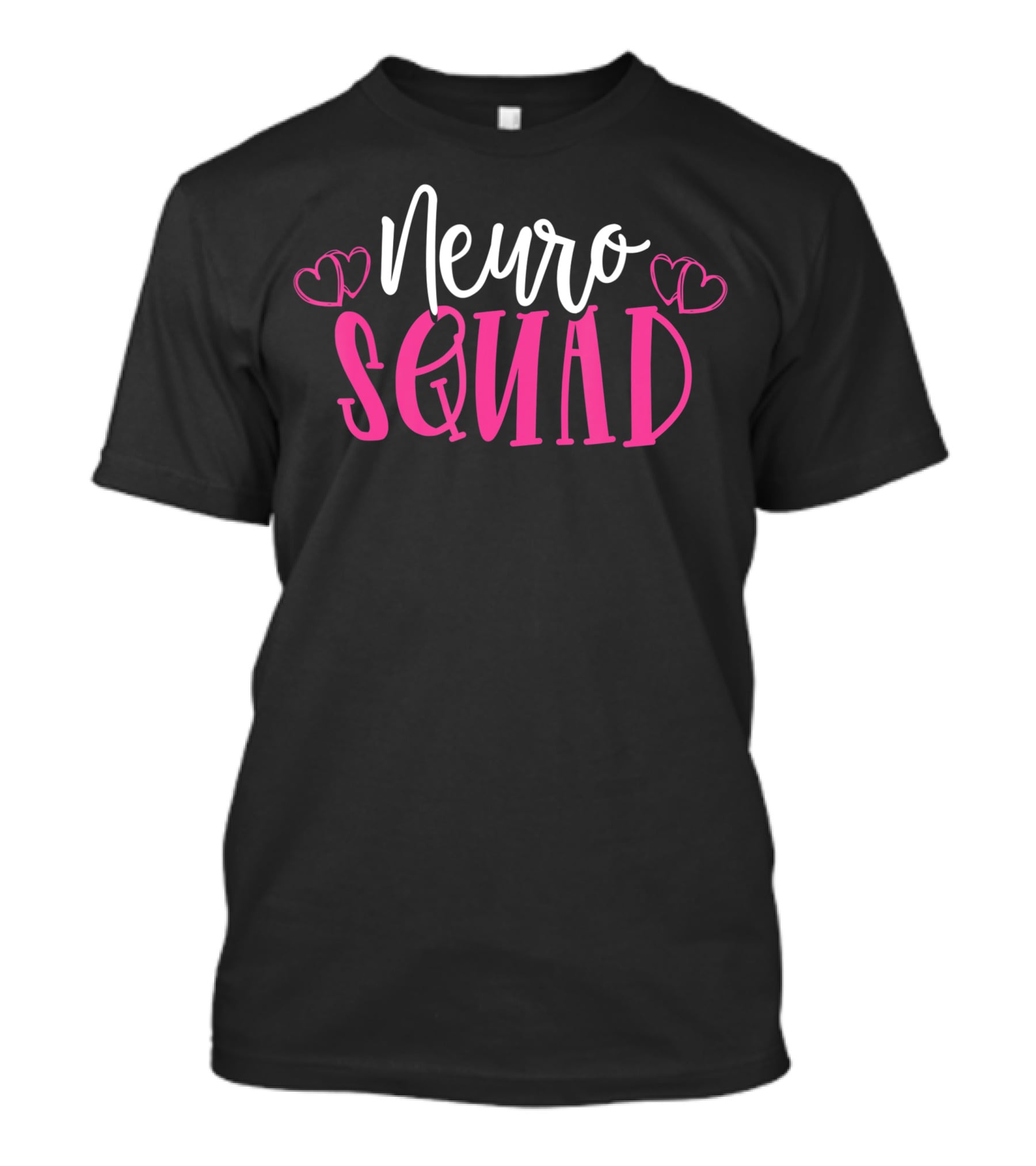 Neuro Squad Medical Neuroscience Neurology Nurse Neuro Tech Hearts T-Shirt