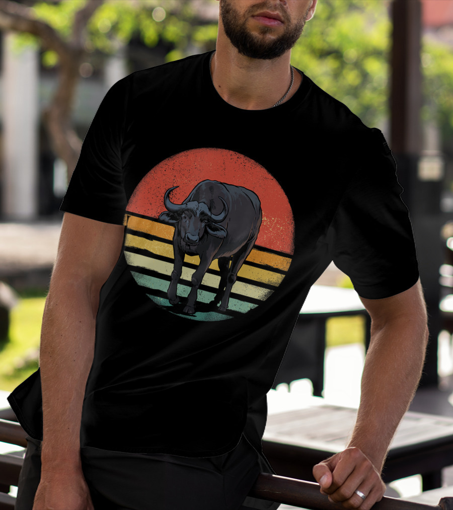 Retro Vintage Buffalo Nature Lover T-Shirt
