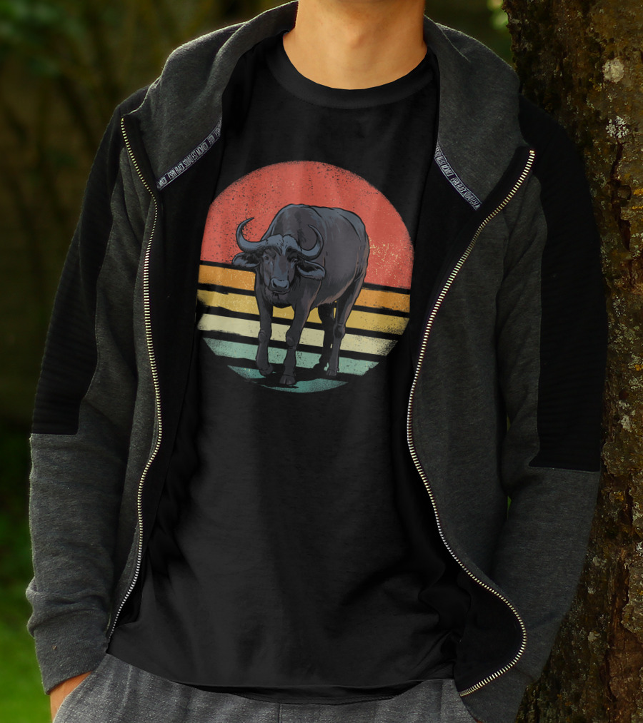 Retro Vintage Buffalo Nature Lover T-Shirt