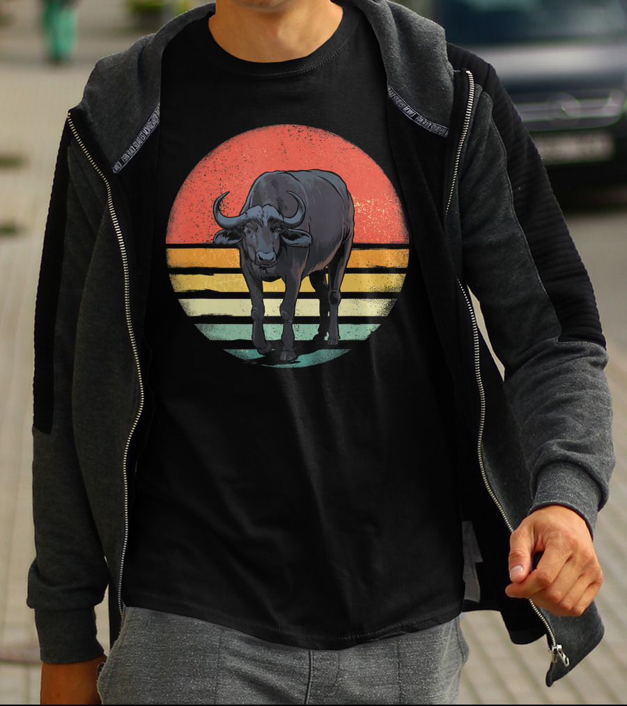 Retro Vintage Buffalo Nature Lover T-Shirt