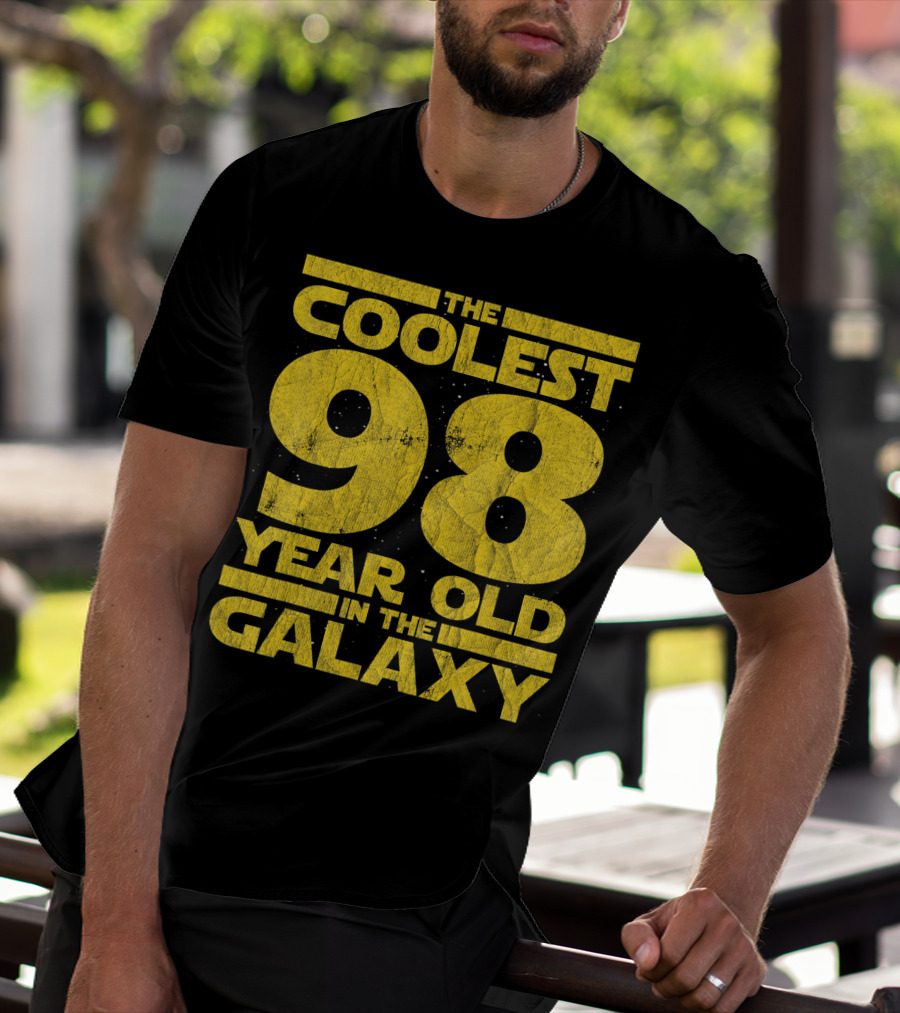 The Coolest 98 Year Old In The Galaxy Sci Fi 1923 Mens Womens Birthday T-Shirt