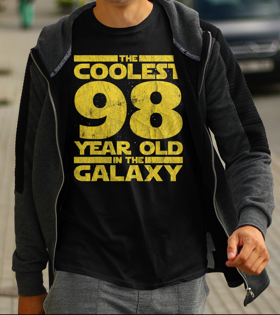 The Coolest 98 Year Old In The Galaxy Sci Fi 1923 Mens Womens Birthday T-Shirt
