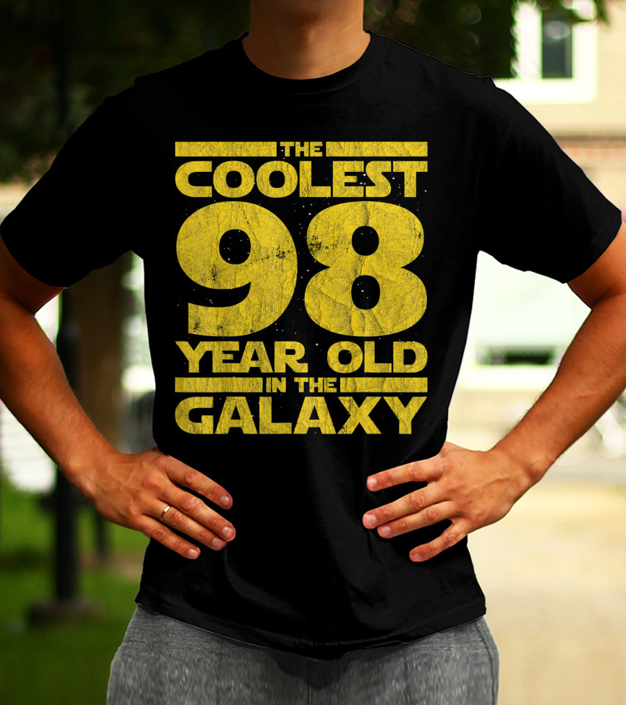 The Coolest 98 Year Old In The Galaxy Sci Fi 1923 Mens Womens Birthday T-Shirt