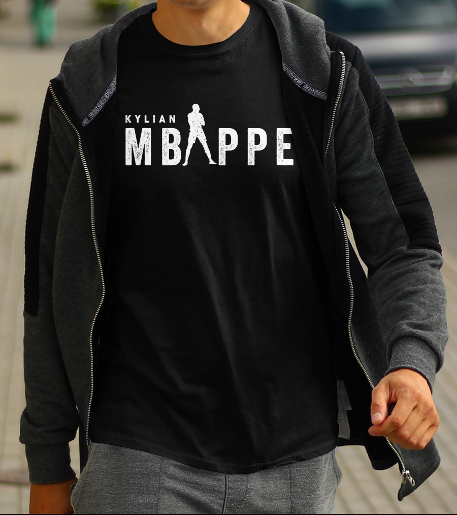 Koszulka Kylian Mbappe 10 Blue White PSG France Football Soccer T-Shirt