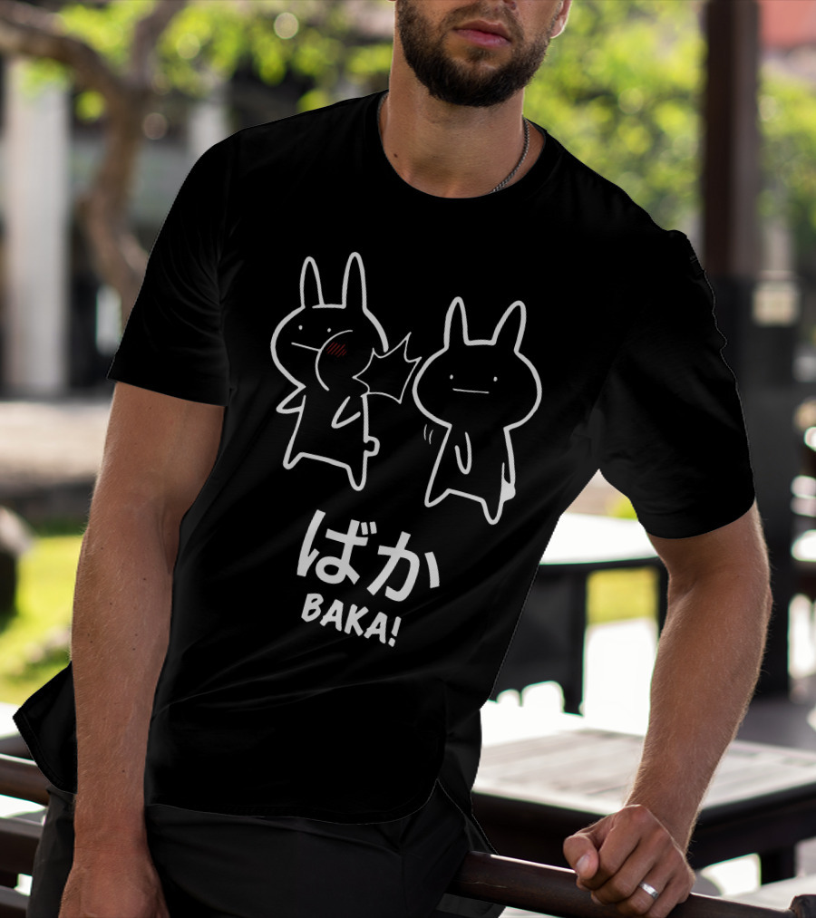 Baka Meme Anime Rabbit Funny Slap T-Shirt