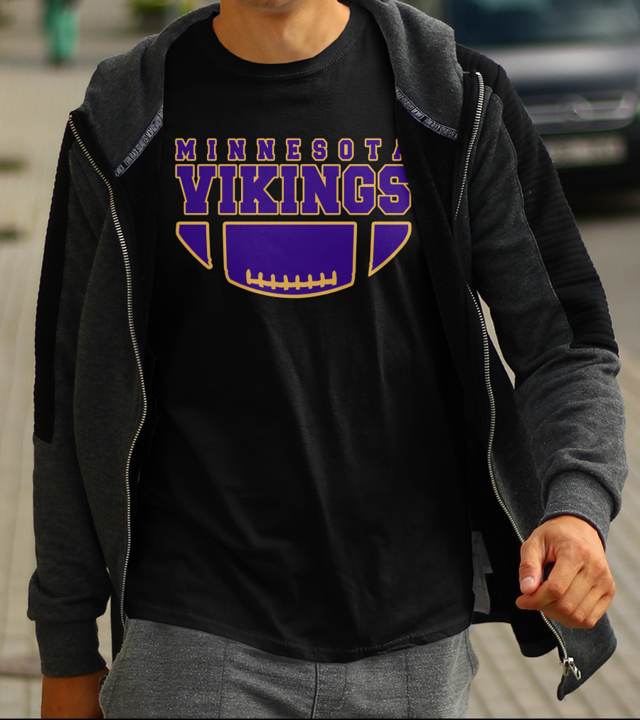 Minnesota Vikings Football Helmet Emblem T-Shirt