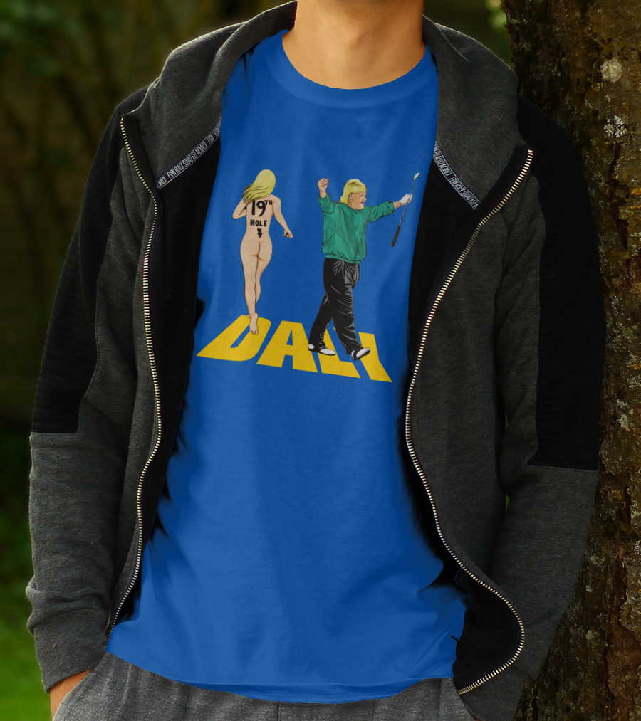 John Daly 19Th Hole Celebratory Pose With Golf Club T-Shirt