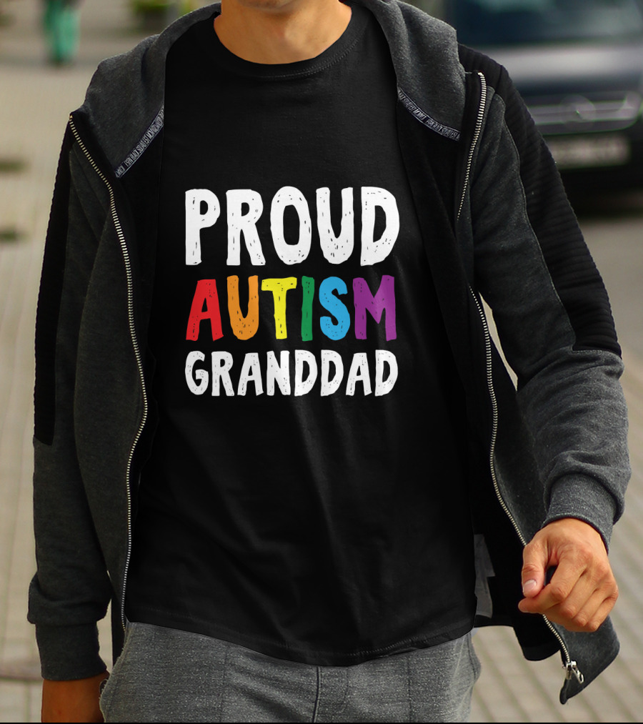 Proud Autism Granddad T-Shirt