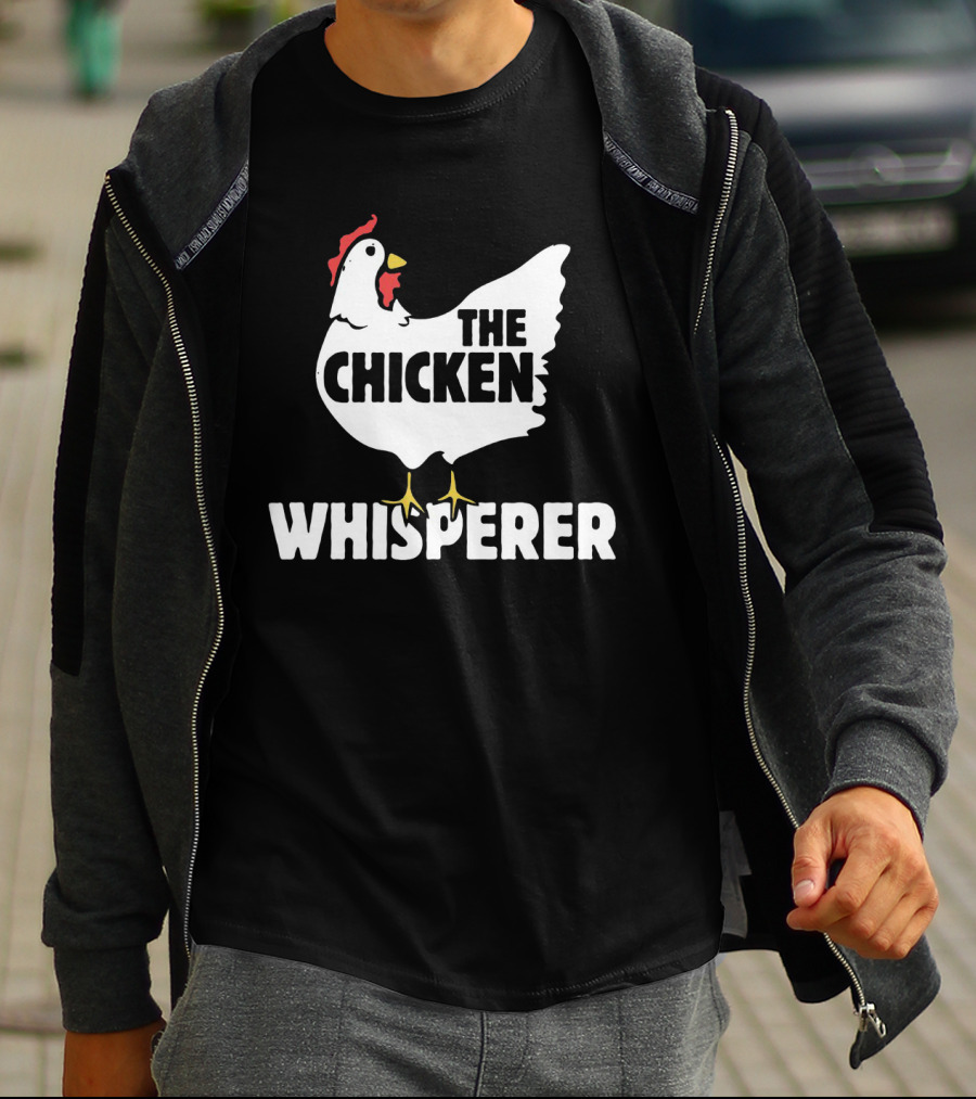 The Chicken Whisperer Bold White Red And Yellow Chicken T-Shirt