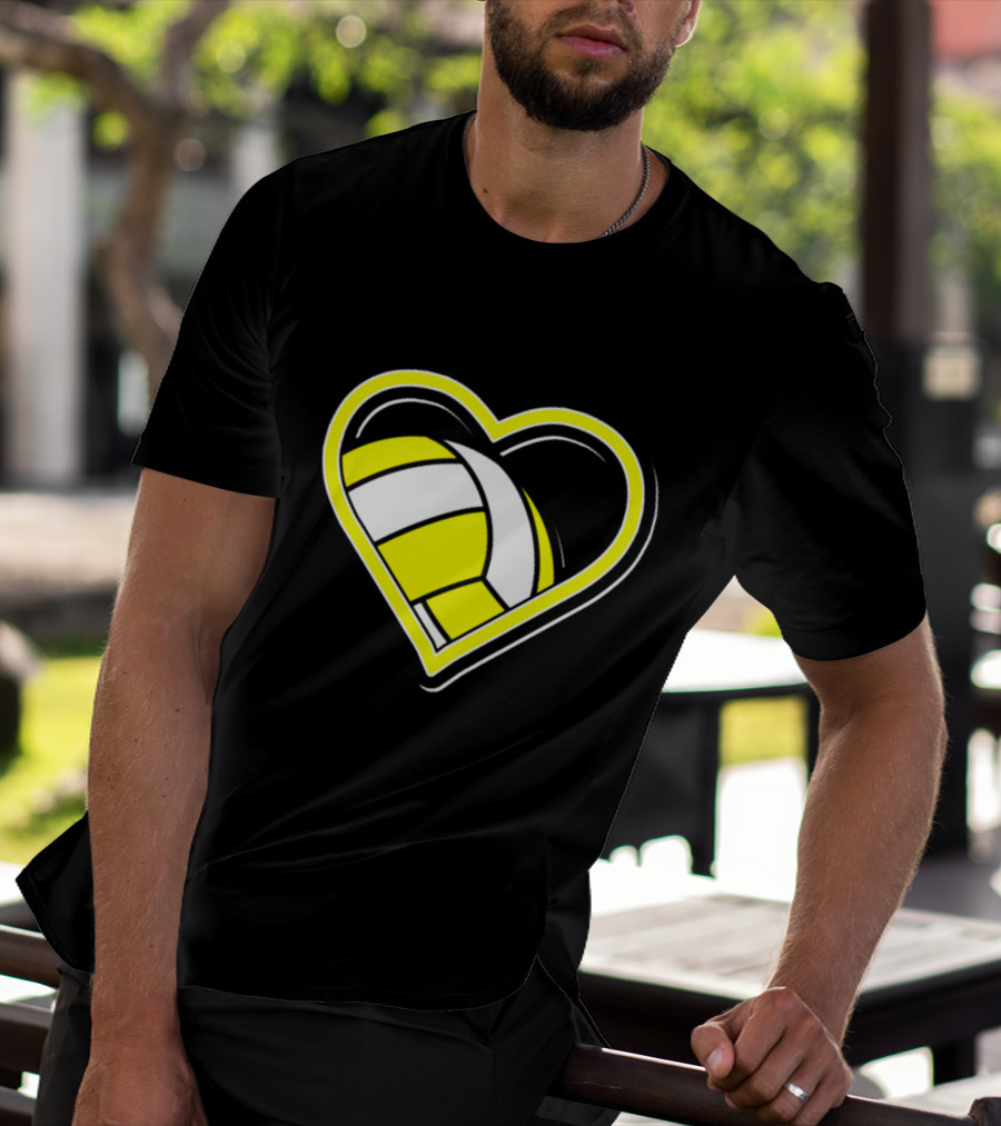Heart-Shaped Volleyball Passion T-Shirt
