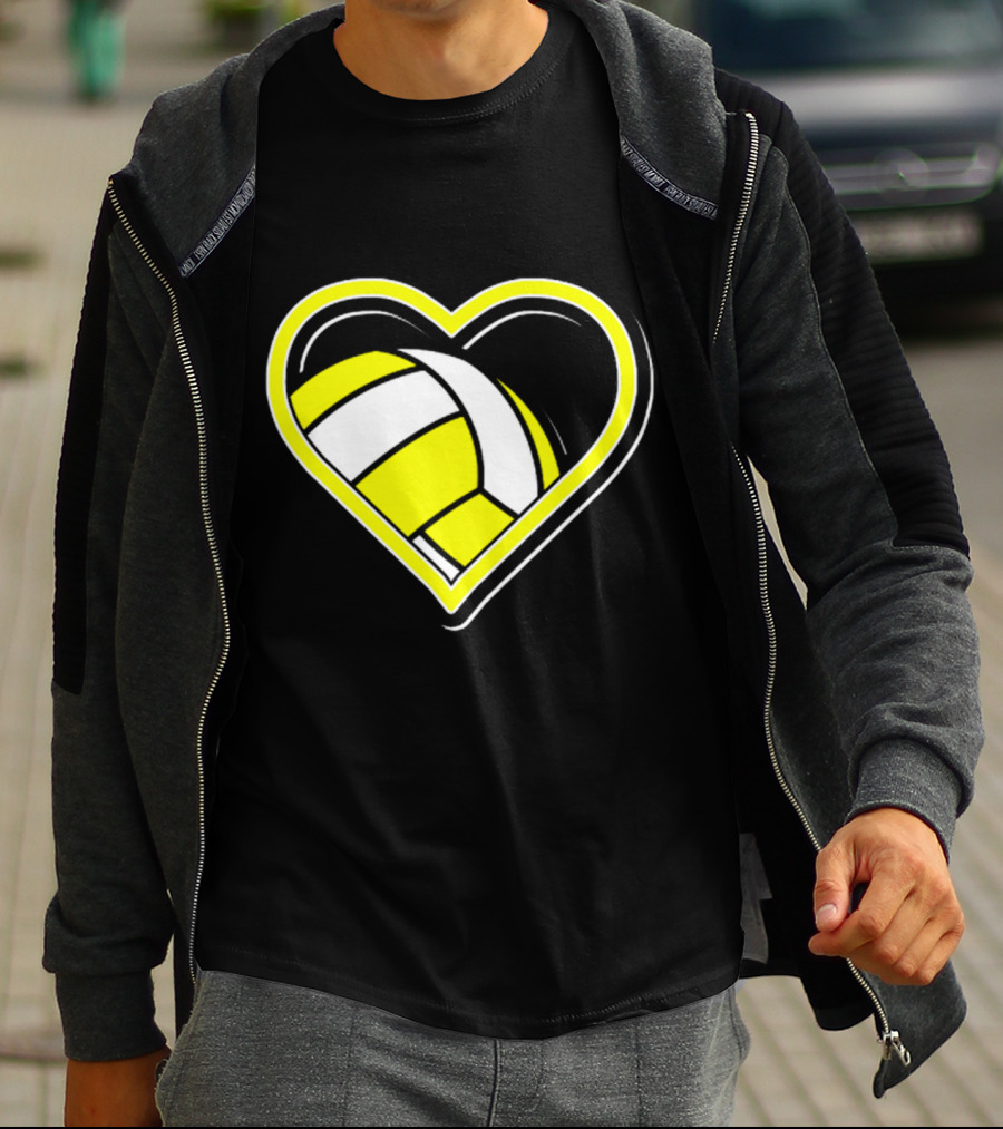 Heart-Shaped Volleyball Passion T-Shirt