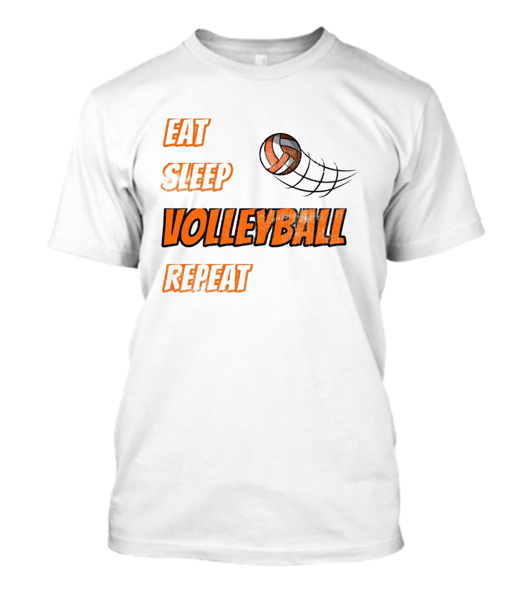 Eat Sleep Volleyball Repeat With Dynamic Ball Image T-Shirt