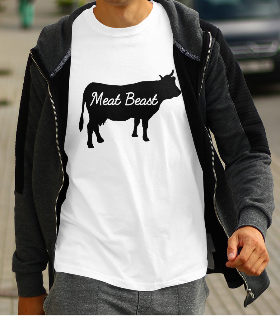 Meat Beast Bold Cow T-Shirt