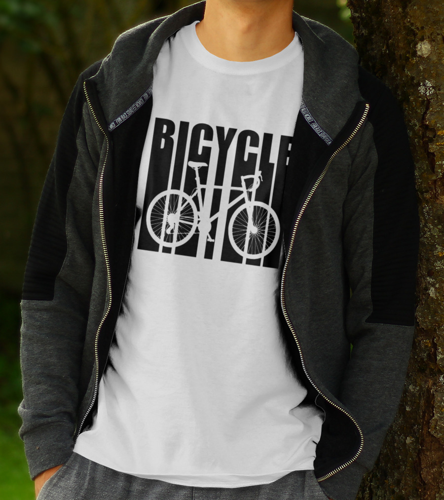 Bicycle Vertical Cutout T-Shirt