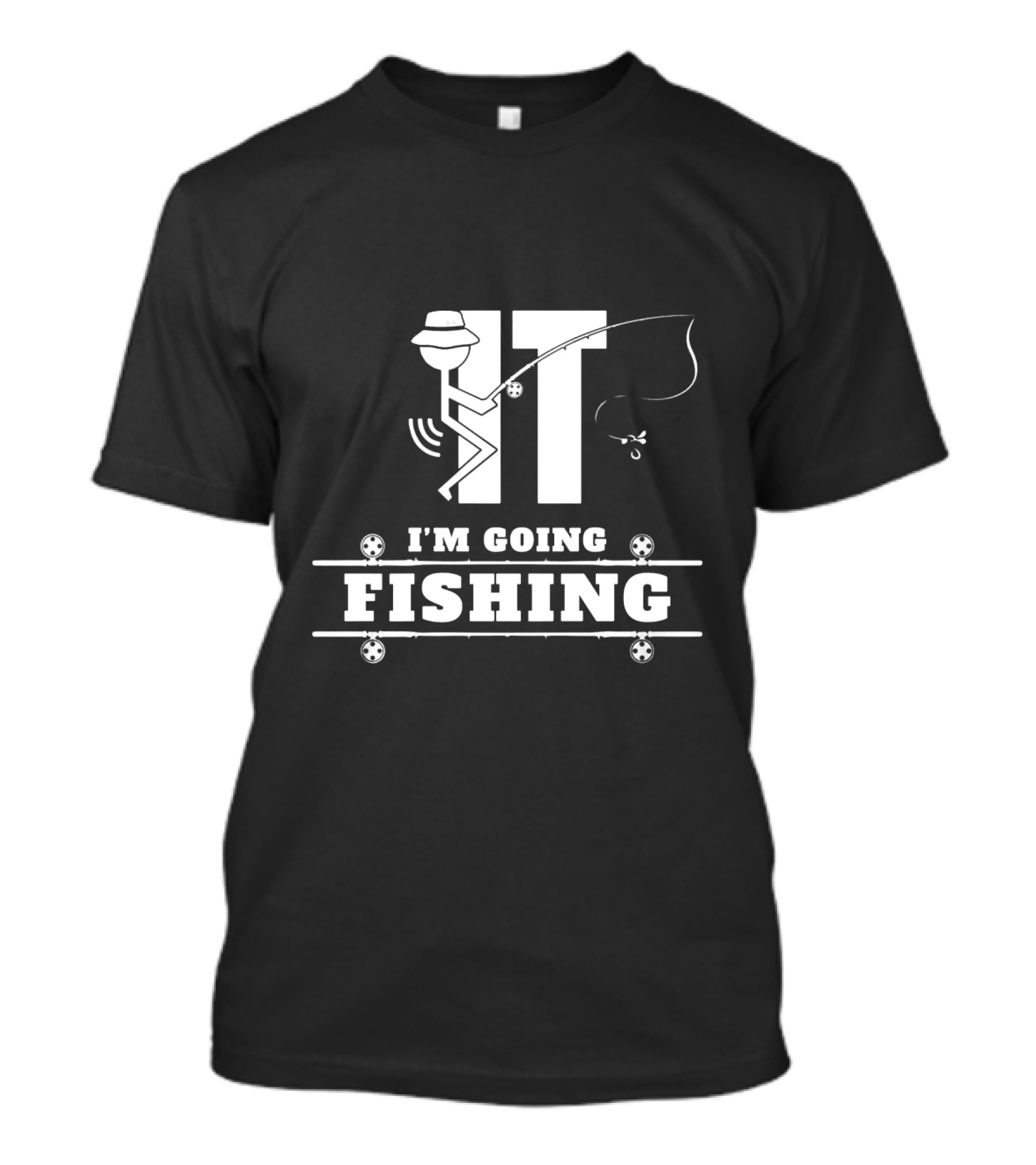 Stick Figure Fishing IT I'm Going Fishing Fun T-Shirt