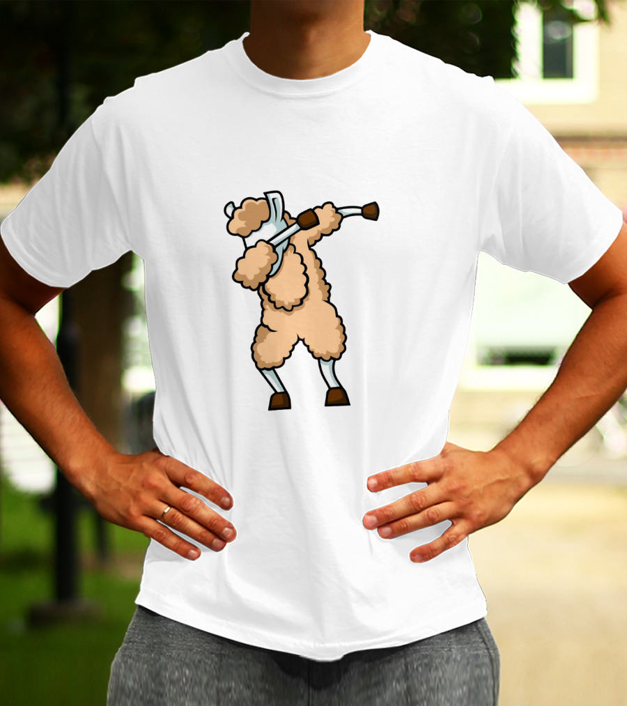 Dabbing Llama Funny Dab Cartoon Pose Iconic Dance Move T-Shirt