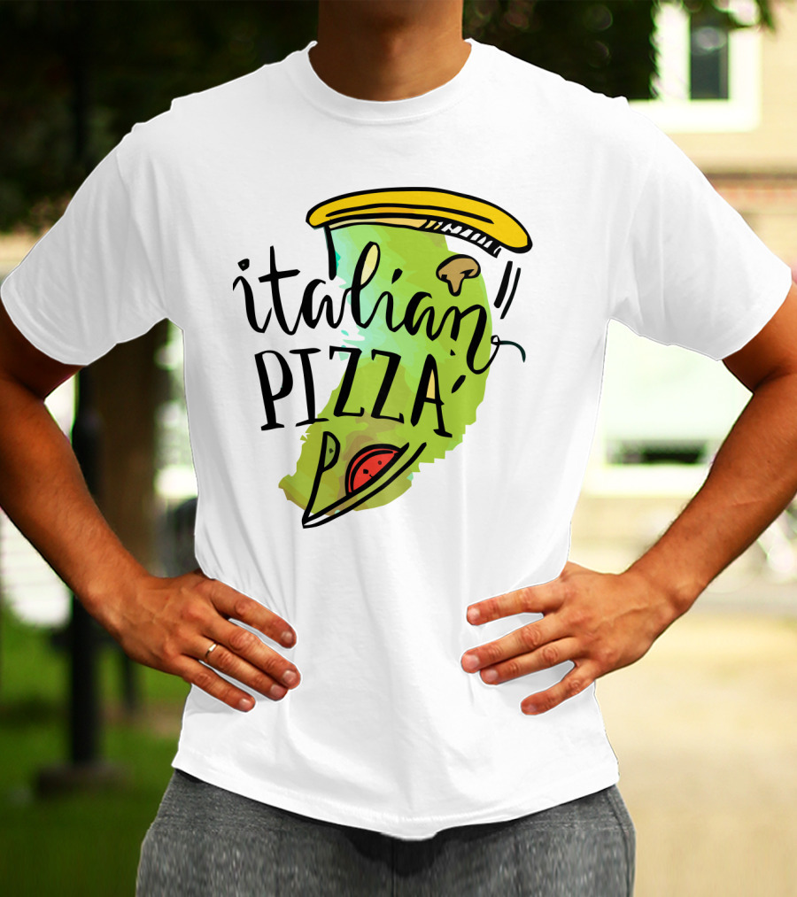 Italian Pizza Slice With Cheese And Pepperoni T-Shirt