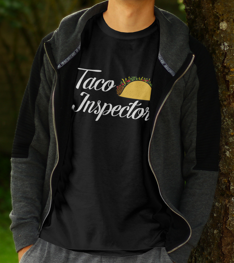 Taco Inspector Fun Foodie T-Shirt With Taco T-Shirt