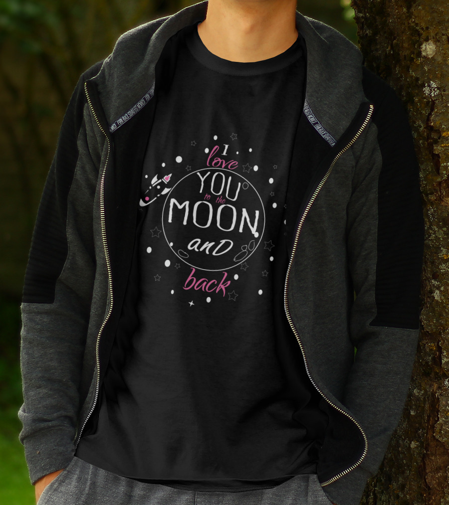 Diabetes I Love You To The Moon And Back Spaceship And Stars T-Shirt