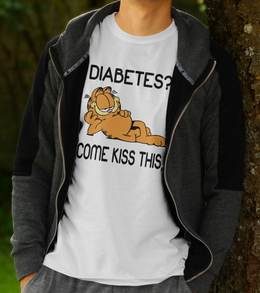 Diabetes Come Kiss This Garfield T-Shirt