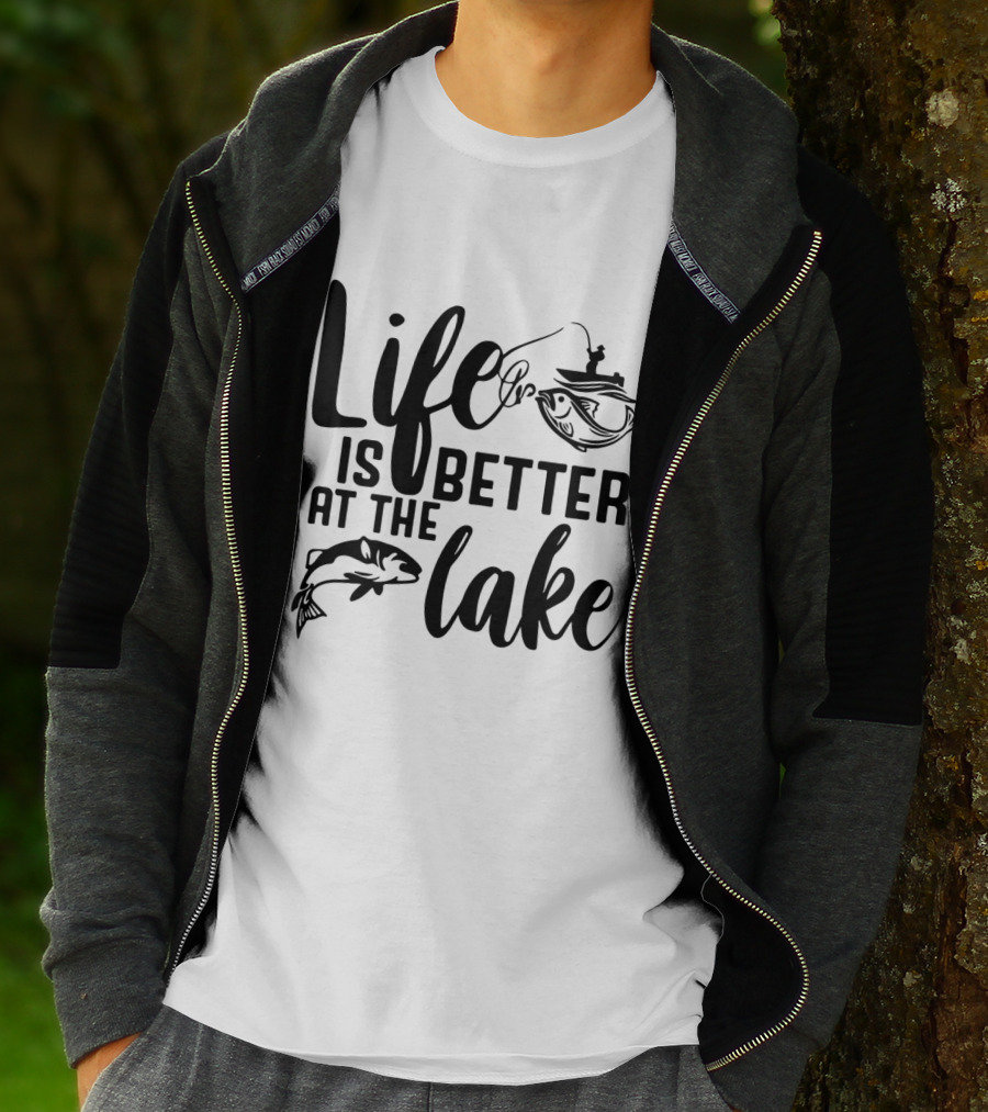 Life Is Better At The Lake Fishing T-Shirt