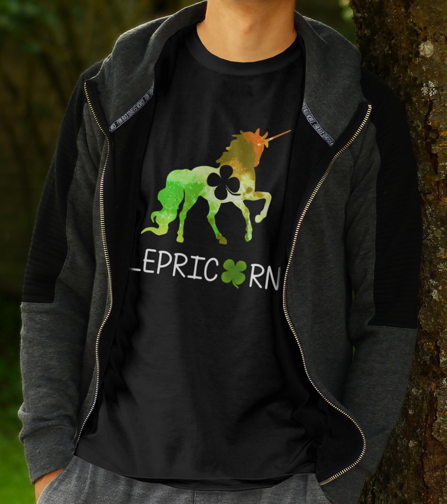 Lepricorn Shamrock Unicorn Leprechaun St. Patrick's Day T-Shirt