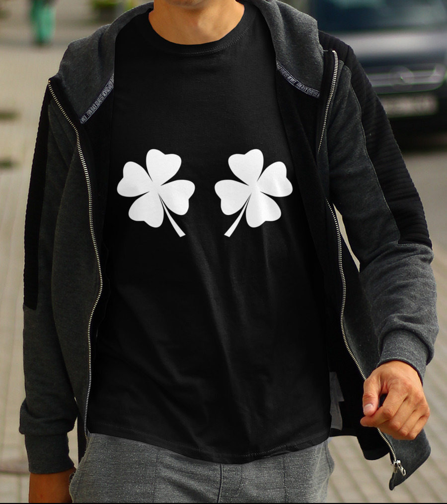 Clover Breasts Shamrock Pair For St Patricks And Pattys Day T-Shirt