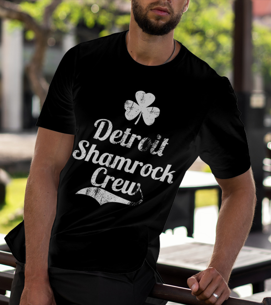 Detroit Shamrock Crew St Patricks Day Parade Irish T-Shirt