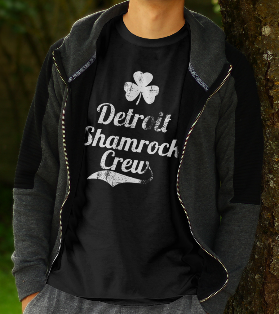 Detroit Shamrock Crew St Patricks Day Parade Irish T-Shirt