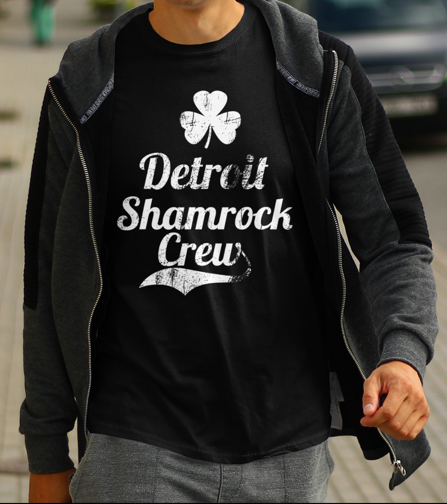 Detroit Shamrock Crew St Patricks Day Parade Irish T-Shirt