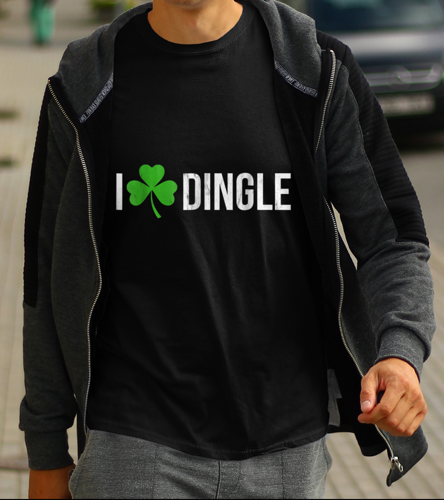 I Shamrock Dingle Ireland Irish Shamrock Heart T-Shirt
