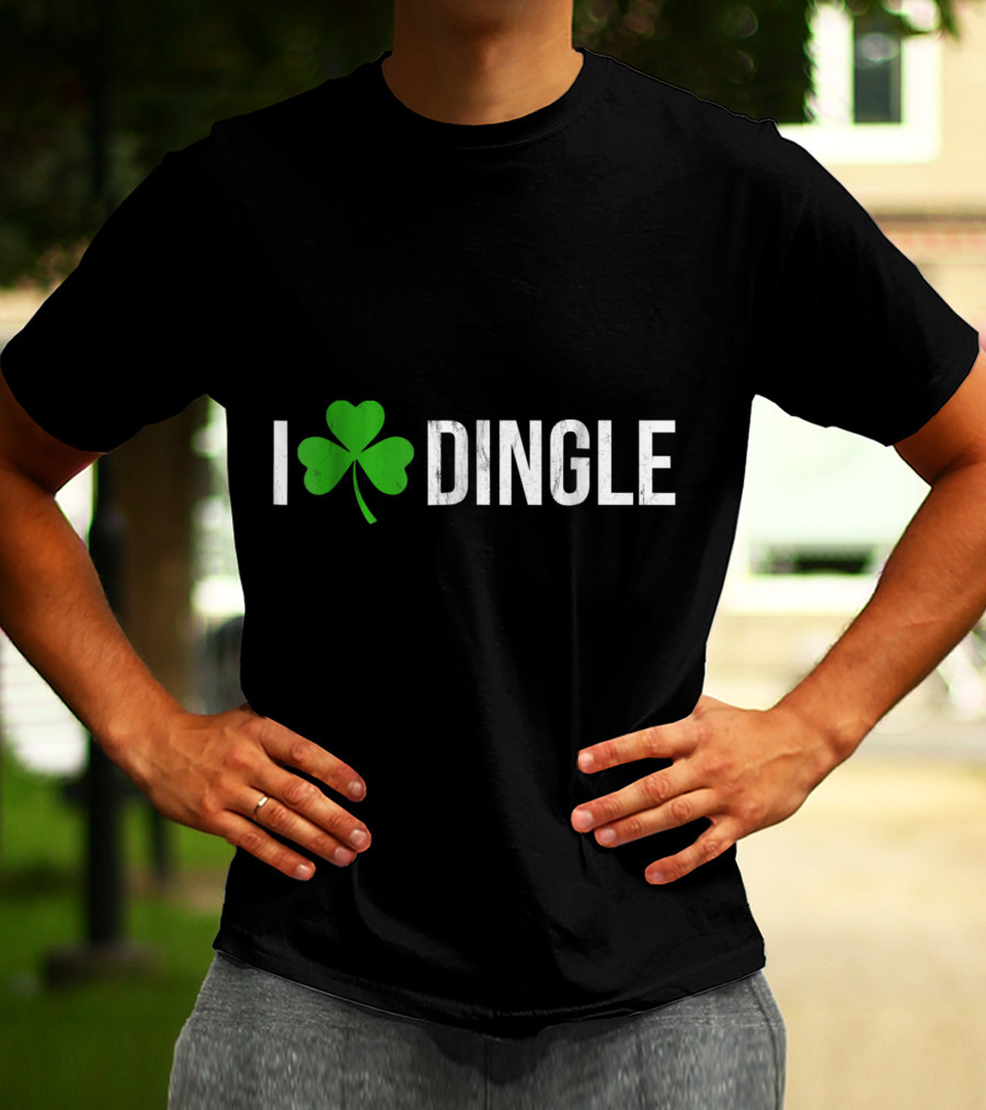 I Shamrock Dingle Ireland Irish Shamrock Heart T-Shirt