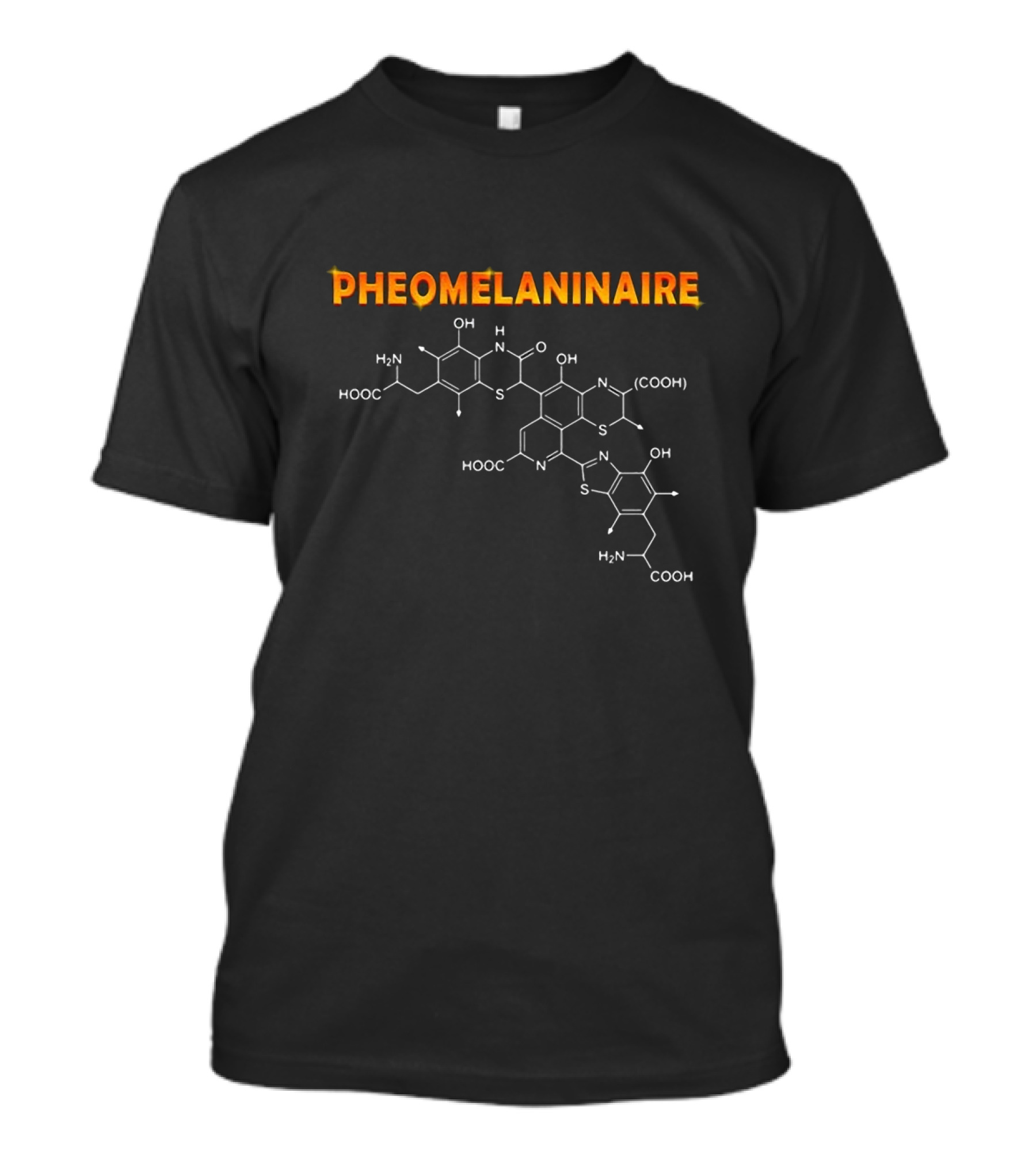 Pheomelaninaire With Chemical Structure T-Shirt