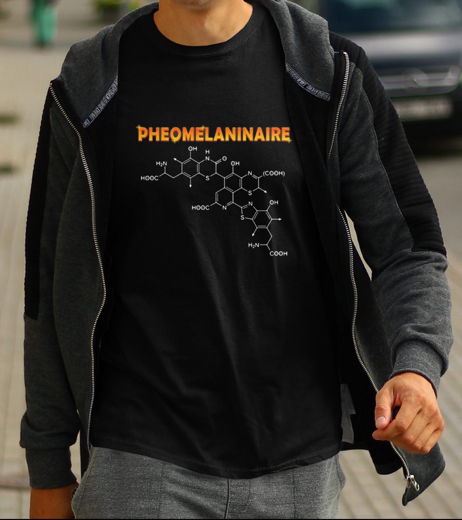 Pheomelaninaire With Chemical Structure T-Shirt