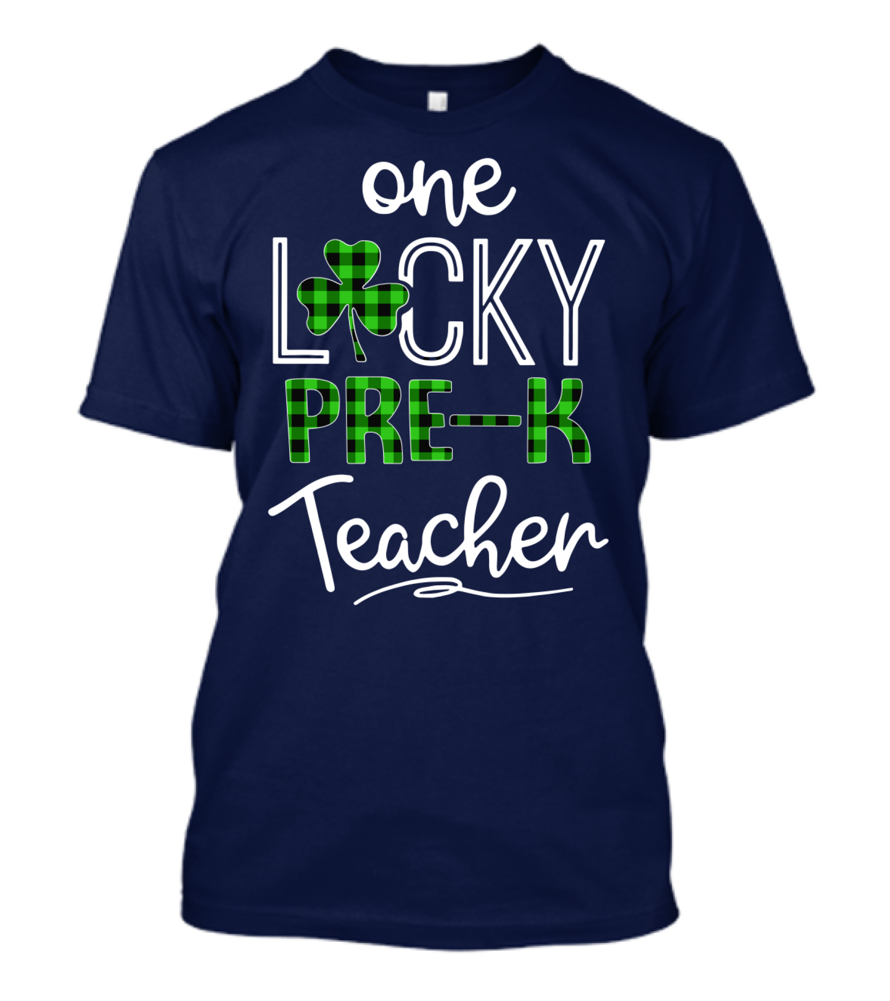 One Lucky Pre K Teacher Clover T-Shirt