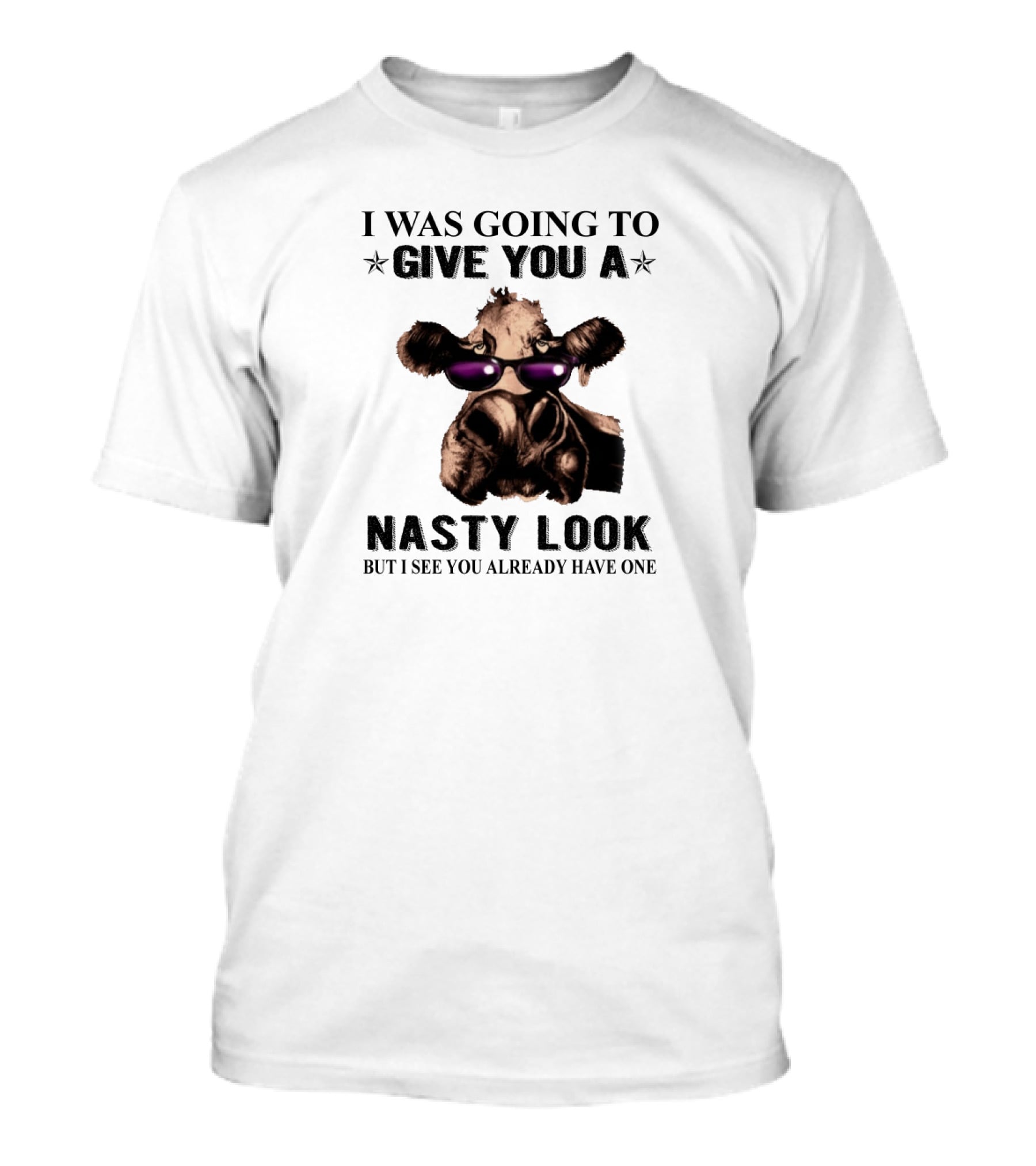 I Was Going To Give You A Nasty Look Funny Animal With Sunglasses T-Shirt
