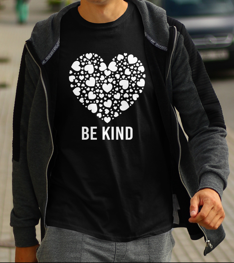 Be Kind Heart With Love Symbols T-Shirt