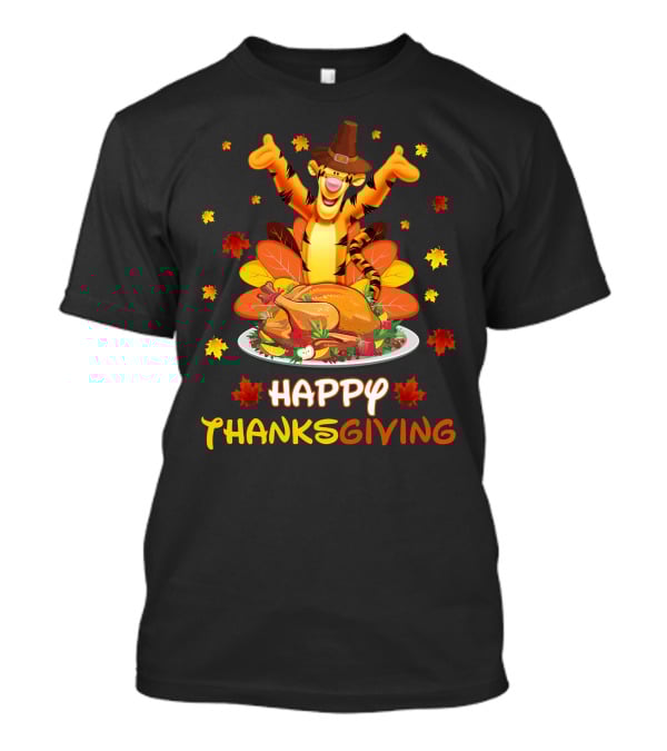 Tigger Happy Thanksgiving Turkey Feast T-Shirt
