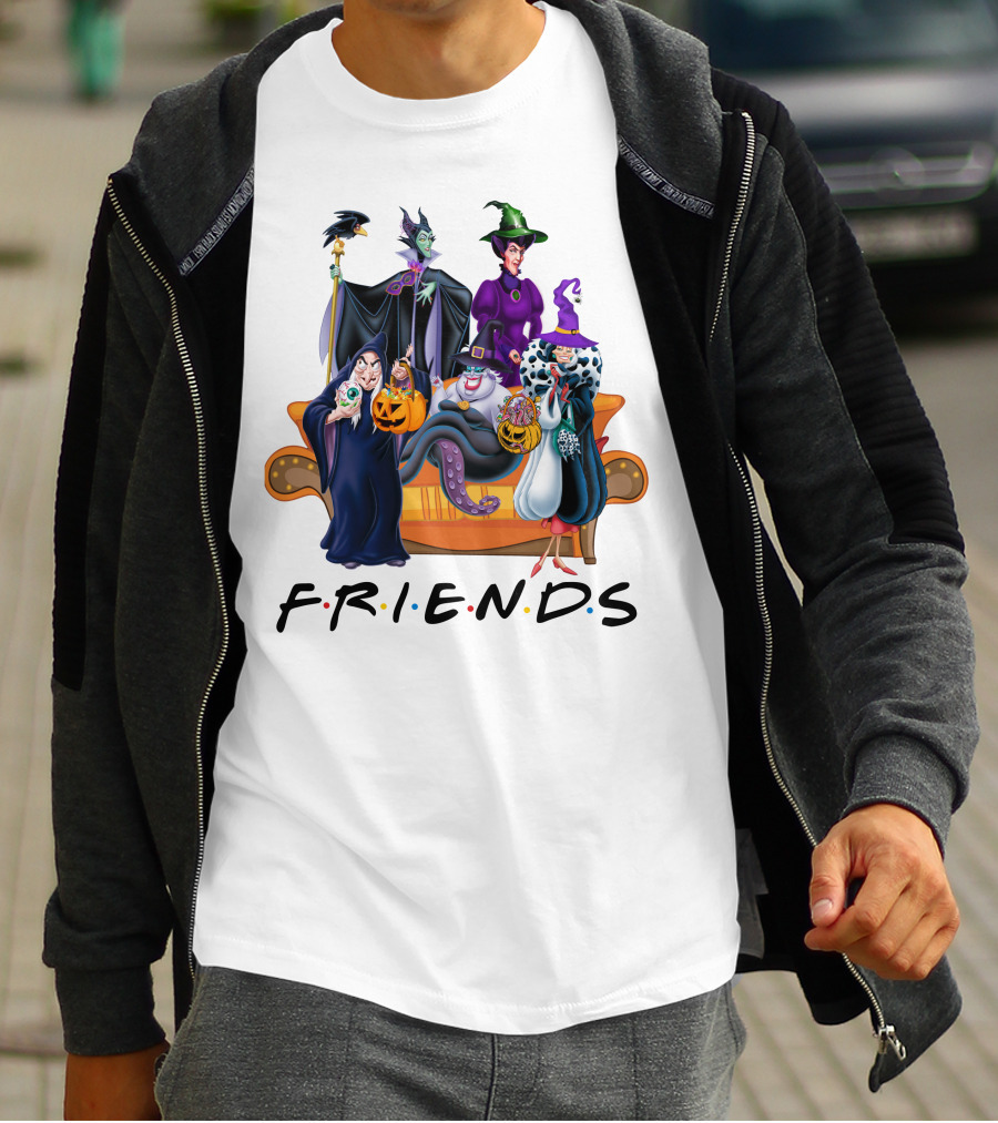 FRIENDS Halloween Villains Couch Scene T-Shirt