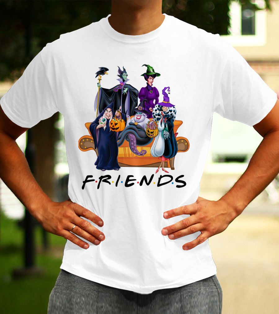 FRIENDS Halloween Villains Couch Scene T-Shirt