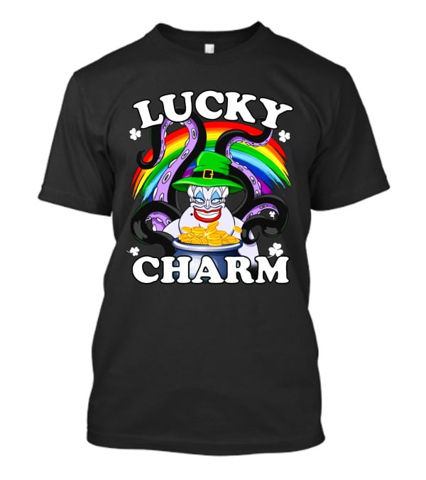 Lucky Charm Villains Patrick's Day Rainbow Tentacles Coins T-Shirt