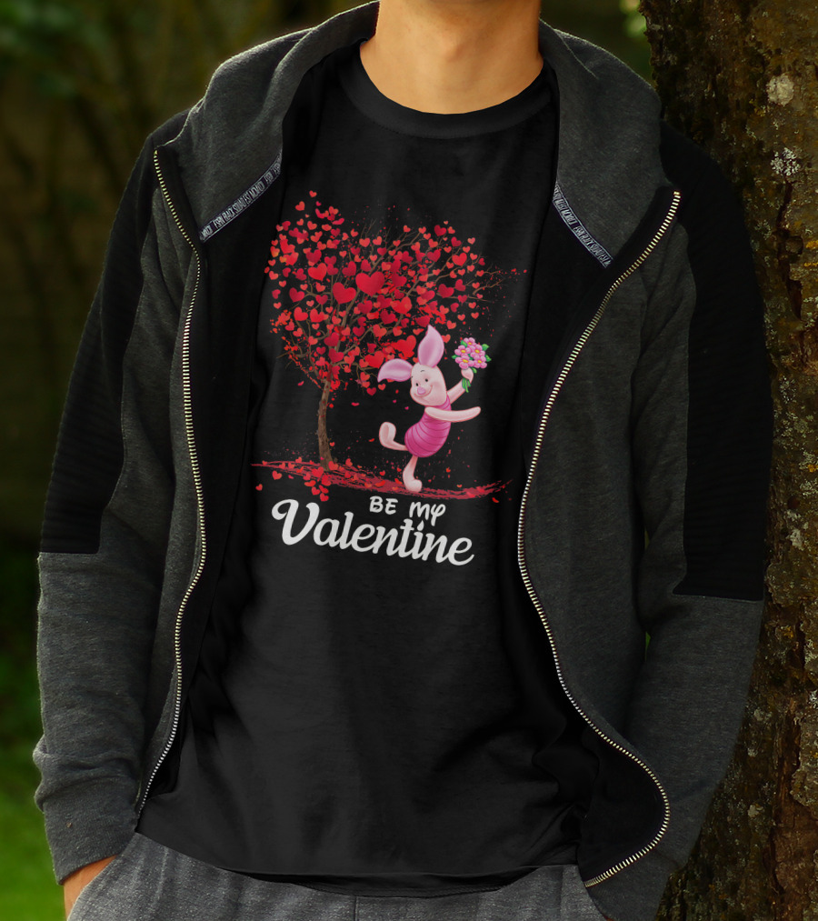 Pidlet Valentine Be My Valentine Red Heart Tree T-Shirt