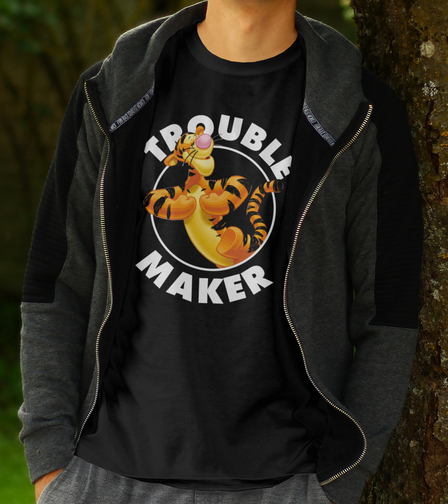 Tigger Trouble Maker Circle Pose Adventures T-Shirt