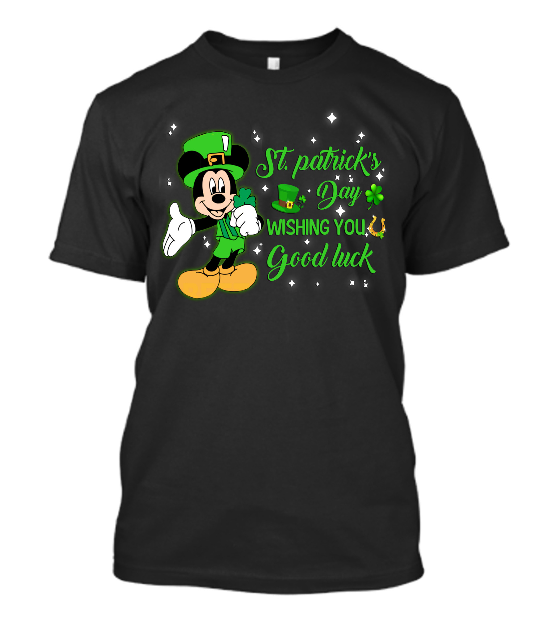 St. Patrick's Day Mickey Mouse Wishing You Good Luck T-Shirt